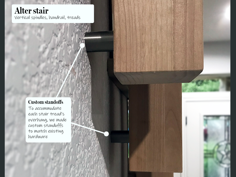 Alder house stair standoff