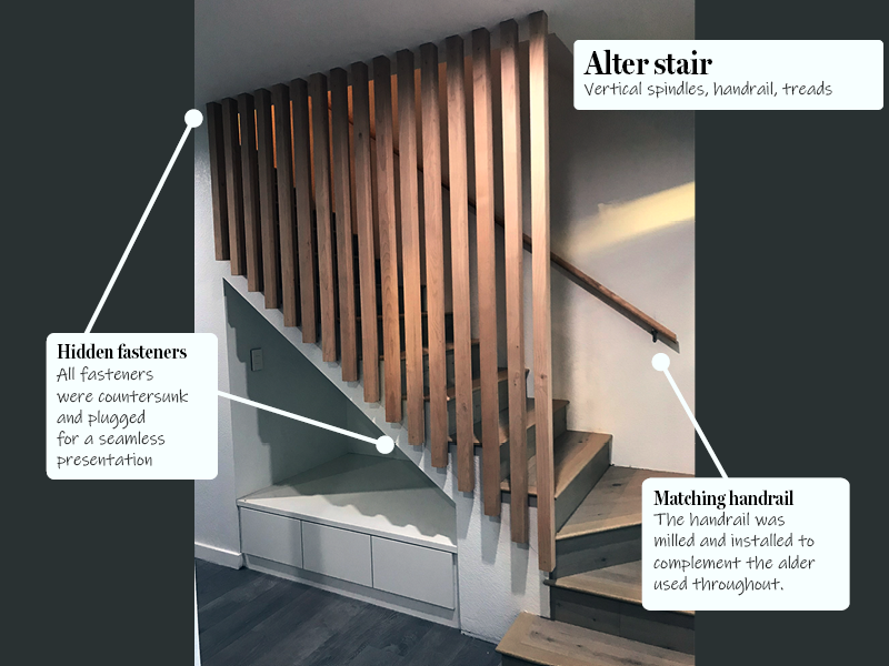 Alder house stair wide