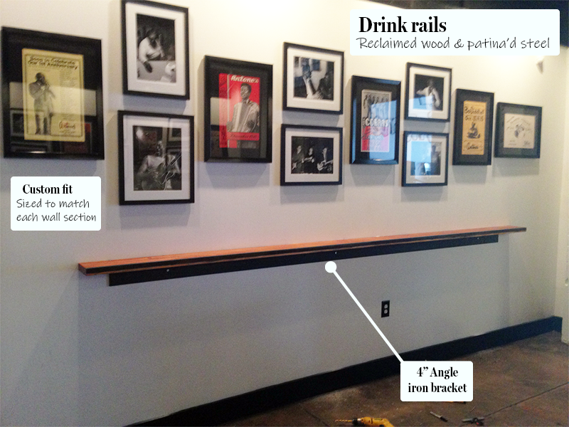 Antones drink rails entry