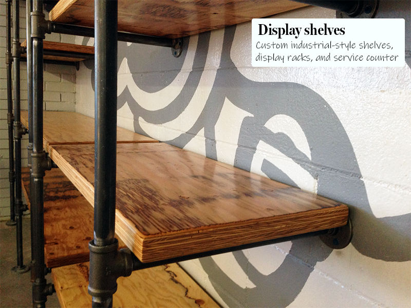 Urban Moto large shelf detail