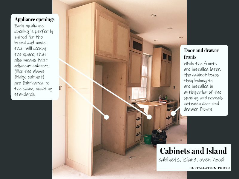 Walnut Creek cabinets fridge run