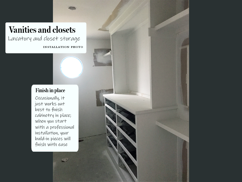 Walnut Creek cabinets closet right