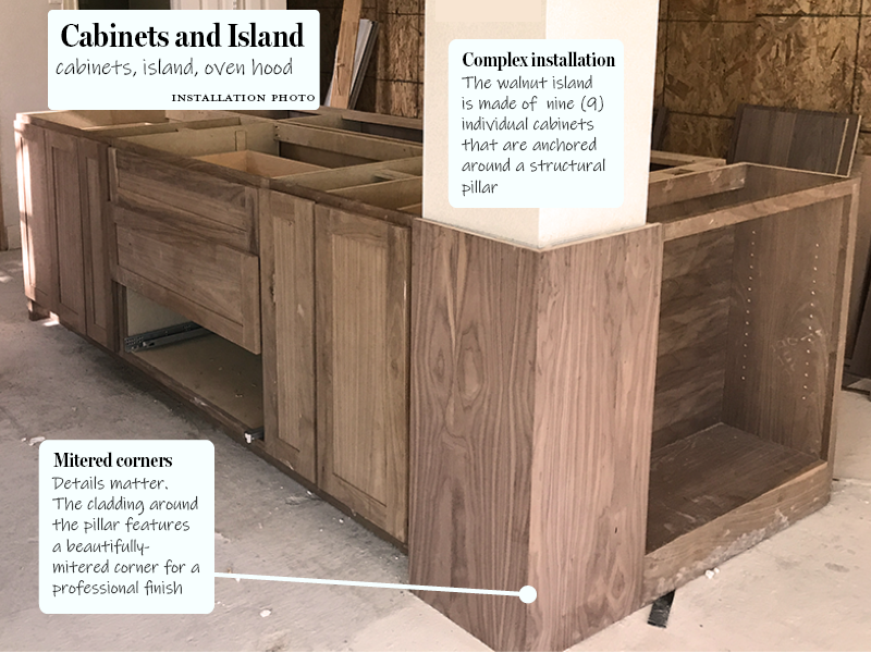 Walnut Creek cabinets island wide