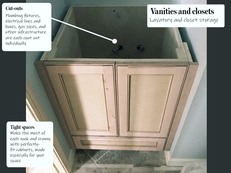 Walnut Creek cabinets vanity wide